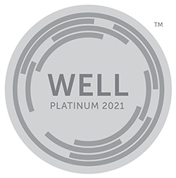 ロゴ：WELL認証取得（platinum）