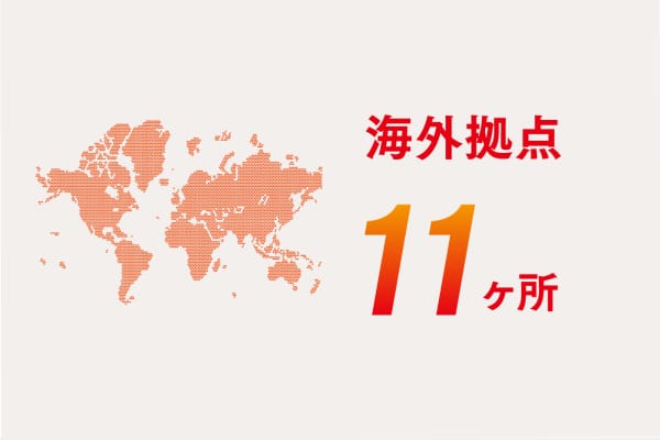 海外11ヶ所